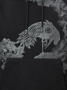 Sudadera con Capucha para Hombre, Diseño de Dragón Negro, Corte Regular, Tejido de Poliéster, Estilo Casual, Ropa de Calle para Otoño - Product Image 2