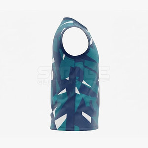 Maillot de volley-ball personnalisé pour hommes, 100% polyester, écologique, respirant, séchage rapide, vêtements d'entraînement performants - Product Image 4