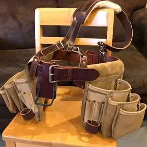 Sac à outils en cuir véritable 100% - Robuste - Couleur unie - Logo personnalisé - Prix de gros d'usine - Support OEM - Sac à outils en cuir - Product Image 1