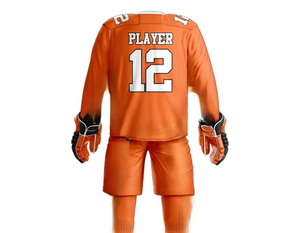 Custom Sublimated Ice Hockey Uniforms with Matching <b>Socks</b> Professional Grade Tackle Twill Ice Hockey Team Wear - Product Image 2