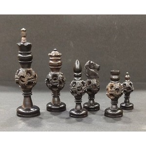 Ensemble d'échecs de luxe en bois de rose, pièces en bois de santal Sheesham, vente en gros Inde - Product Image 1
