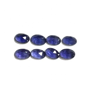 Iolita natural de 4x6 mm, corte rosa ovalado, cabujón con buen brillo, piedra preciosa para joyería, compra al por mayor, proveedor mayorista a precio de fábrica - Product Image 2