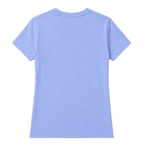 T-shirt bleu à manches courtes et col rond pour femme, décontracté, streetwear, style de vie, sport, usage quotidien, vêtements confortables - Product Image 3