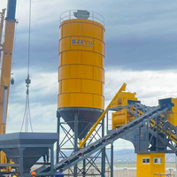 150 Ton Civatalı Bağlantılı Çimento Silosu, Toz Toplayıcı ve Seviye Kontrolü ile Hazır Beton Santrali için