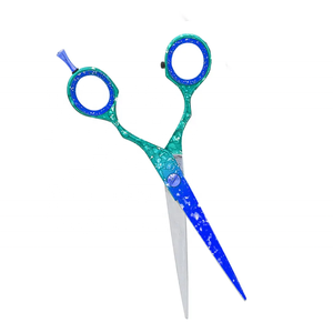 Tijera de peluquero para peluquero, tijera de corte de pelo de belleza alemana de acero inoxidable con reposapiés ajustable y anillo - Product Image 2