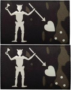 Patch en tissu réfléchissant noir personnalisé, découpé au laser, motif drapeau IR, excellente qualité, bordure découpée à chaud ou au laser pour vêtements et chapeaux 2026 - Product Image 5