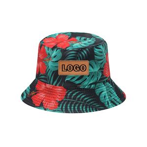 Chapeaux seau de voyage pour femmes avec logo personnalisé en gros 2025 unisexe applicable y compris fête pêcheurs casquette compressible impression de fleurs - Product Image 2