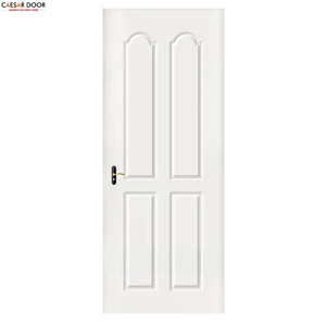 Portes intérieures modernes en bois massif MDF pré-fabriquées, faciles à installer, insonorisées et résistantes à l'eau, pour chambres, écoles, hôtels, villas - Product Image 1