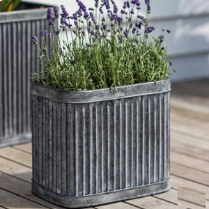Pots de fleurs de jardin de taille moyenne, pot galvanisé monobloc, pot de production pour plantes artificielles et pépinières, pots en zinc - Product Image 5