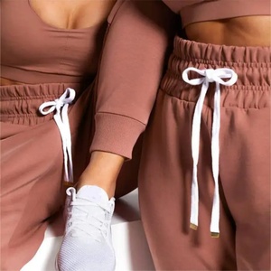 Custom Hot Selling Ladies Sportswear Women Pants Fitness <b>Joggers</b> Women <b>Slim</b> Fit Cotton Elastic Waistband Women <b>Joggers</b> Pants - Product Image 4