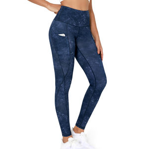 Leggings de Yoga para Mujer, Diseño OEM de Última Moda, Color Sólido, Alta Calidad, Transpirables, con Pedrería, Elásticos en Cuatro Direcciones, Ecológicos - Product Image 1