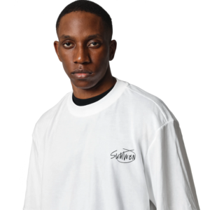 Camiseta Extra Grande Personalizada para Hombre, Estilo Urbano con Hombros Caídos, Marca Privada, Algodón, Manga Corta, Cuello Redondo, Ropa OEM - Product Image 3