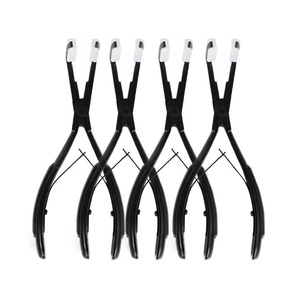 Herramientas de Extensión de Cabello de Alta Calidad con Mango Negro, Alicates para Extensiones Pre-adheridas, Instrumentos Certificados CE para Salón de Belleza - Product Image 1