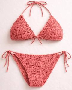 Modèle de bikini au crochet |   Bikini fait main : soutien-gorge et bas - Product Image 3