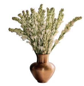 <b>Gold</b> Engraved Metal Flower <b>Vase</b> Luxury Decorative <b>Floor</b> <b>Vase</b> for Home Hotel & Office Decor - Product Image 1