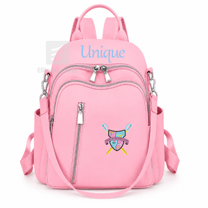 Custom Gamma Phi Delta Sorority <b>Backpack</b> embroidered logo Casual Style <b>Large</b> Capacity <b>Backpack</b> for girls with polyester lining - Product Image 1