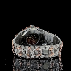 Reloj Mecánico de Pulsera de Acero Inoxidable con Esfera Redonda Analógica, Reloj de Lujo para Hombre - Product Image 3