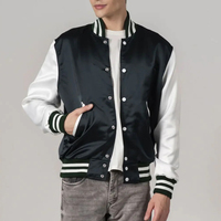 Veste universitaire classique en satin pour homme, nouvelle arrivée, vêtements d'hiver, vestes en satin en vente en ligne