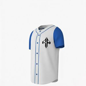 Nouveaux maillots de baseball respirants 100% polyester, imprimés, pour adultes, col en V, impression numérique de haute qualité RIVIAN - Product Image 6