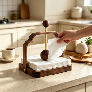 Gold Metal Napkin <b>Holder</b> for Dining Table <b>Tissue</b> Stand with Modern Decorative for <b>Kitchen</b> Restaurant Hotel Buffet Party and Home - Product Image 6