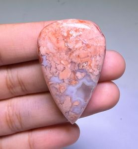 Cabujón de Ágata Algodón de Azúcar Natural de Alta Calidad, Gema Suelta para Joyería con Cambio de Color - Product Image 1