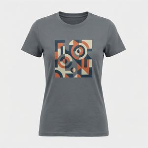 T-shirt décontracté pour femme, léger et respirant, option de logo personnalisable, idéal pour le temps chaud, couleur personnalisée, vêtements haut de gamme - Product Image 1
