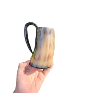 แก้วมักใส่เครื่องดื่มทำด้วยมือสไตล์ควายวัวฮอร์นแก้วมักเป็นมิตรกับสิ่งแวดล้อมพิมพ์โลโก้ได้ตามต้องการ - Product Image 1