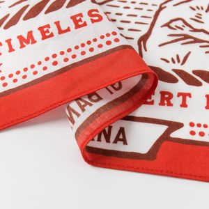 Breathable 100% Cotton Custom Block Printing Fabric Bandana <b>Stitch</b> Hem Head Cover Scarf Pocket Square Custom Size Unisex Scarves - Product Image 6