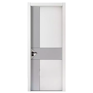 Puerta Interior Moderna de MDF Sólido, Resistente al Agua, Precolgada, Abatible, Antimoho y Anti-termitas para Dormitorio - Product Image 1