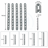 Plaques osseuses orthopédiques Al Mida Healthcare, série dynamique linéaire, plaque de fixation en titane à 14 trous, conforme à la norme ISO13485, vétérinaire