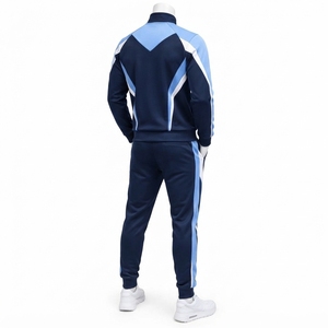Vêtements de sport pour hommes, idéaux pour l'entraînement, ensemble survêtement confortable, veste et pantalon athlétiques, respirant et léger - Product Image 2