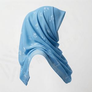 Pañuelo de algodón voile suave y prémium con estampado de hojas de acuarela, mármol y puntos argyle, el más vendido, nuevo y hermoso, al por mayor. - Product Image 3