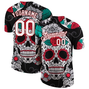 T-shirt 3D Performance Personnalisé Motif Graffiti Blanc-Azur, Fabrication Directe en Gros pour l'Industrie - Product Image 5