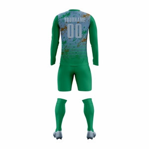 <b>Elite</b> Soccer Uniform Set Breathable Lightweight 100% Polyester Football Jersey Heat-Transfer Printed Custom Team Name Matching - Product Image 2