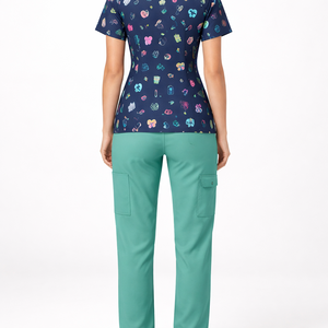 Ensembles de blouses médicales en coton tissé personnalisés en gros - Commandes en gros, fournisseur OEM/ODM, fabricant direct d'usine - Product Image 2