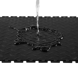 Set di 8 Piastrelle Incastrabili per Pavimento Garage 20,2 X 20,2 X 0,2 cm, Pavimentazione Modulare in Plastica Antiscivolo con Superficie Diamantata per Garage, Novità 2022 - Product Image 3