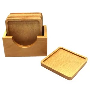 Luxury Wooden <b>Coaster</b> Set Decorative <b>Drink</b> <b>Coasters</b> for Tea Coffee Cups Dining Table Home Kitchen Decor - Product Image 5