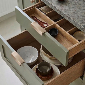 OEM Available Modern Zinc Alloy U-Shaped Brushed Nickel Cabinetry Handles Furniture <b>Hardware</b> Kitchen Bathroom <b>Wardrobe</b> Drawer - Product Image 5