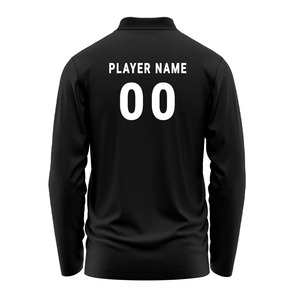 Indian Supplier Custom Full Sleeve Polo Jersey With Contrast Side Panels Breathable Quick Dry <b>Sports</b> <b>Shirt</b> For Team Wear For Sal - Product Image 3