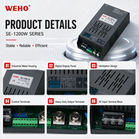 Courant de tension réglable de haute qualité SE-1200 1200W 12V 24V 36V 48V 72V 96V 110V 150V 220V Ac à Dc Alimentation à découpage
