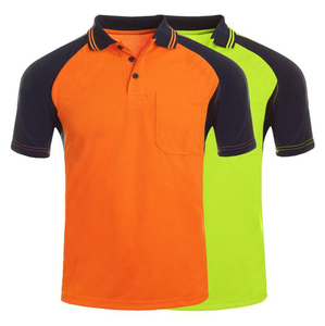 Men's High Visibility Reflective <b>LED</b> Flash Safety Contrast Short Sleeve Polo Shirt Customizable Logo Custom Safety <b>Clothing</b> - Product Image 6