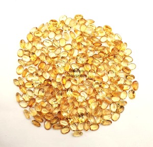 Natural <b>Citrine</b> Oval Cut Loose Gemstones 3x5MM Faceted Calibrated <b>Citrine</b> Stone Wholesale Price Bulk For Jewelry Making Supplies - Product Image 2