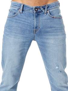 กางเกงยีนส์ผู้ชายสีดำคุณภาพสูงแบบวินเทจคลาสสิก ยี่ห้อ Washad Denim Tears ขายส่ง กางเกงยีนส์แบรนด์ดังสำหรับผู้ชาย - Product Image 5