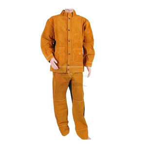 Traje de Soldadura de Cuero Vacuno Reforzado, Resistente a la Radiación, Vapor y Calor, para Protección de Manos y Seguridad - Product Image 6
