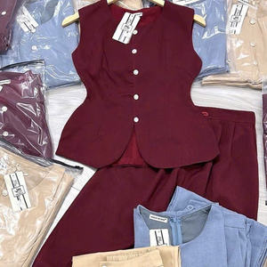 Conjunto de dos piezas de verano para mujer, ropa cómoda, natural, a la moda, lavable, con empaque personalizado del fabricante de Vietnam. - Product Image 4