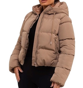 Blouson matelassé unisexe pour temps froid avec col montant et capuche, personnalisation complète sur la tendance 2026 - Product Image 2