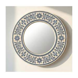 Handmade Luxury Decorative Wall <b>Mirror</b> Stylish Natural Bone Inlay <b>Mirror</b> <b>Frame</b> for Home Decor Handcrafted Product - Product Image 2