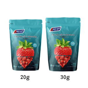 ขนมสตรอว์เบอร์รีอบแห้งแบบแช่แข็ง OEM - ผลไม้กรอบธรรมชาติจากโรงงานเวียดนาม - บรรจุ 20 กรัม - Product Image 3