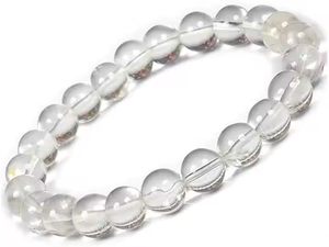 สร้อยข้อมือคริสตัลควอตซ์ใสสำหรับผู้ชายผู้หญิงหินธรรมชาติเครื่องประดับแฟชั่นจิตวิญญาณความชัดเจนพลังงานบวก - Product Image 4