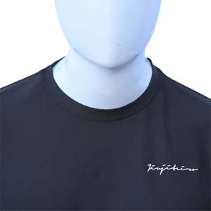 เสื้อเปล่าสำหรับการแสดงขายส่งสำหรับผู้ชาย |   เสื้อยืดออกกำลังกายแขนสั้น แห้งเร็ว ป้องกันรังสียูวี ผลิตจากโพลีเอสเตอร์ 100% จากโรงงาน - Product Image 4